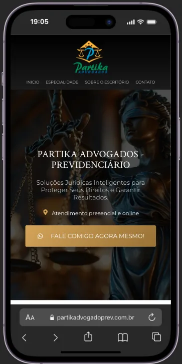 Site Partika Advogados