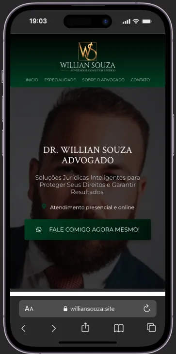Site Willian Souza Advogado